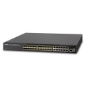 PLANET XGS3-24242  Layer 3 24-Port 100/1000X SFP + 8-Port Shared TP + 4-Port 10G SFP+ Stackable Managed Switch (100~240V AC, 36-75V DC)